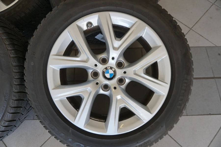 Jantes alliage d'origine BMW X1 F48 X2 F39 roues hiver pneus hiver 205 60 R17 pouces