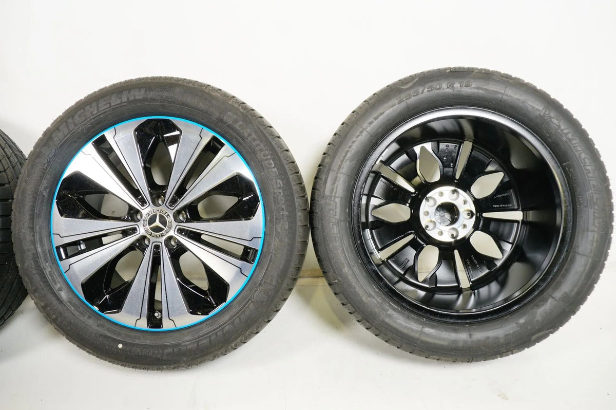 Original Mercedes EQC N293 Alufelgen Winterräder mit neuen Winterreifen 235 55 R19 Zoll Detailansicht 15