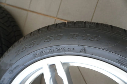 Original Porsche Macan 95B 19 tommer alufælge vinterhjul vinterdæk 2023 6,5mm