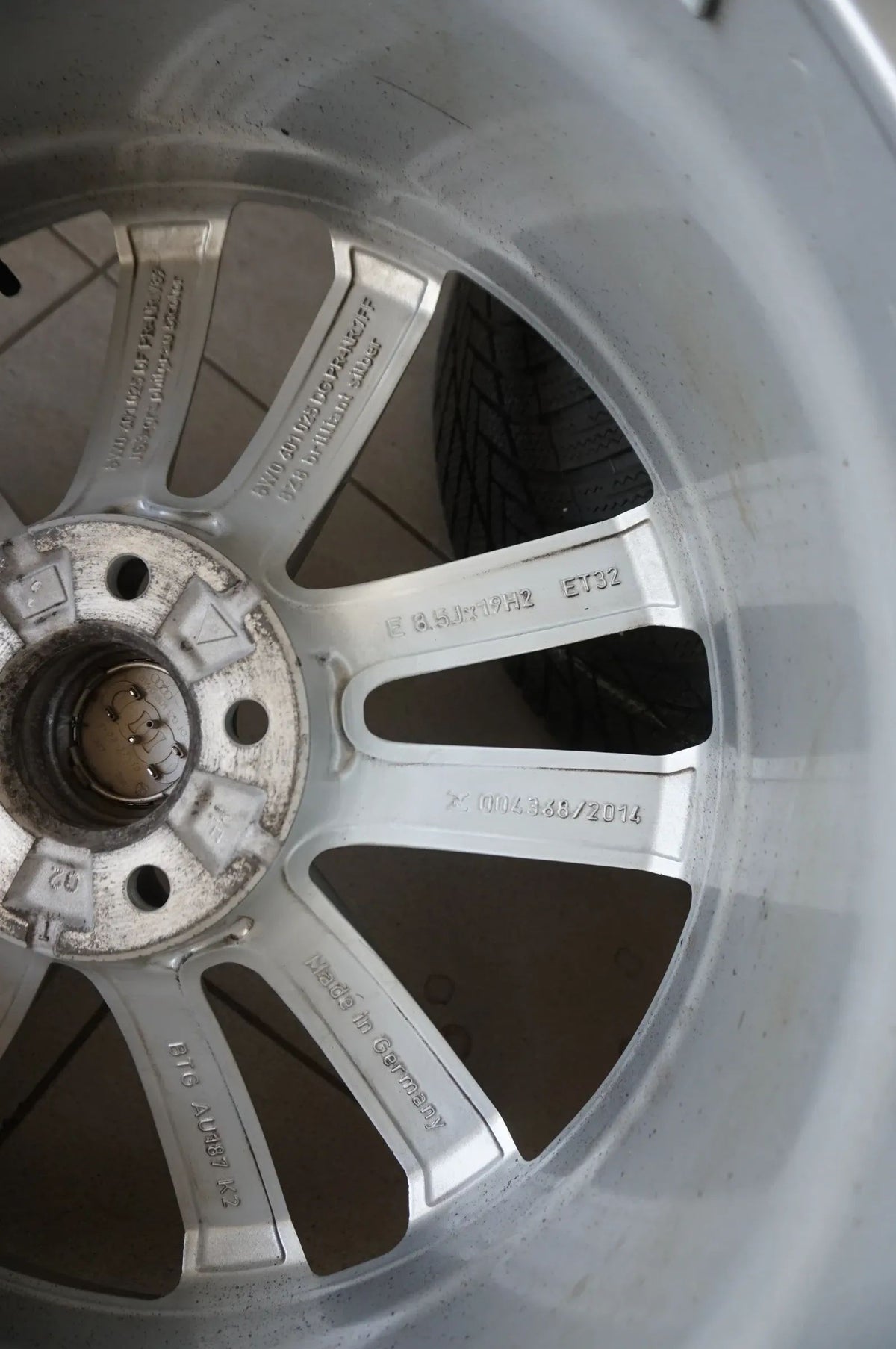 Original Audi A5 F5 19 Zoll Alufelgen Winterräder Winterreifen 255 35 R19 6,5mm Detailweergave 8