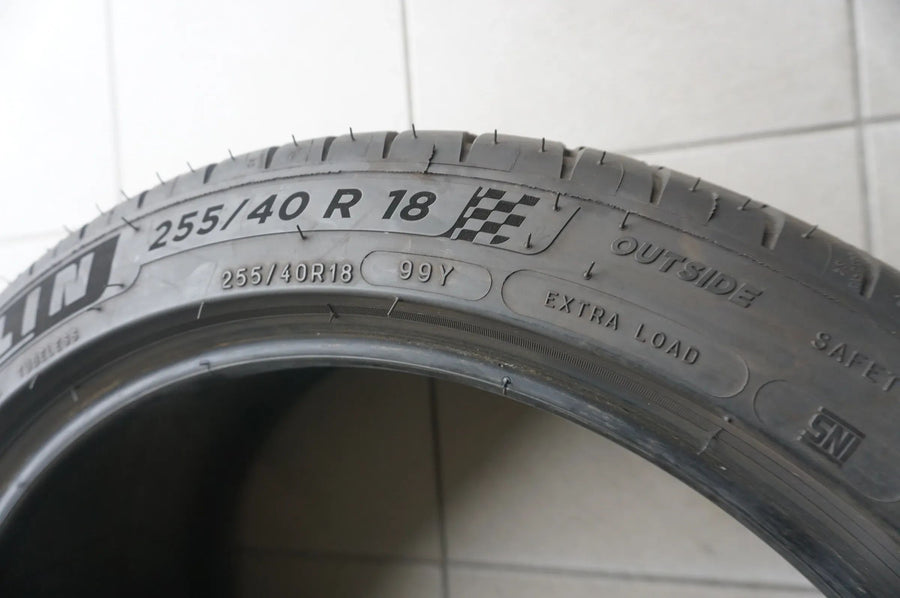 1 X 255 40 R18 99Y Pneu été Michelin Pilot Sport 4 ZP * RFT 2023 6mm