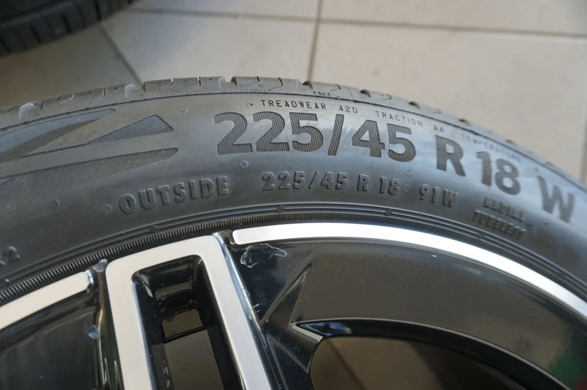 Mercedes A-Klasse W177 CLA C118 TOP 18Zoll AMG Alufelgen Sommerreifen 225 45 R18 Detailansicht 5