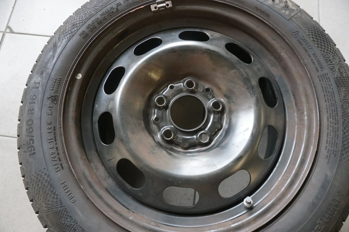 Original BMW 1er F40 2er Stahlfelgen Winterräder Winterreifen 195 60 R16 6mm RDK Detail view 2