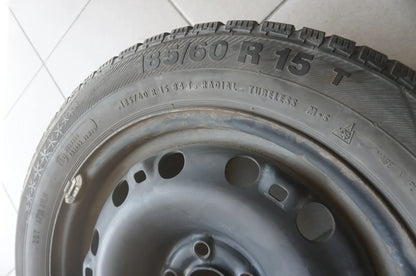 Original VW Polo V 6R Skoda Fabia III Stahlfelgen Winterreifen 185 60 R15 5mm