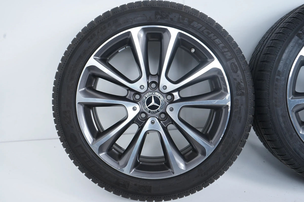 Mercedes E Klasse W213 Winterräder Winterreifen 245 45 18 Zoll Detailansicht 3