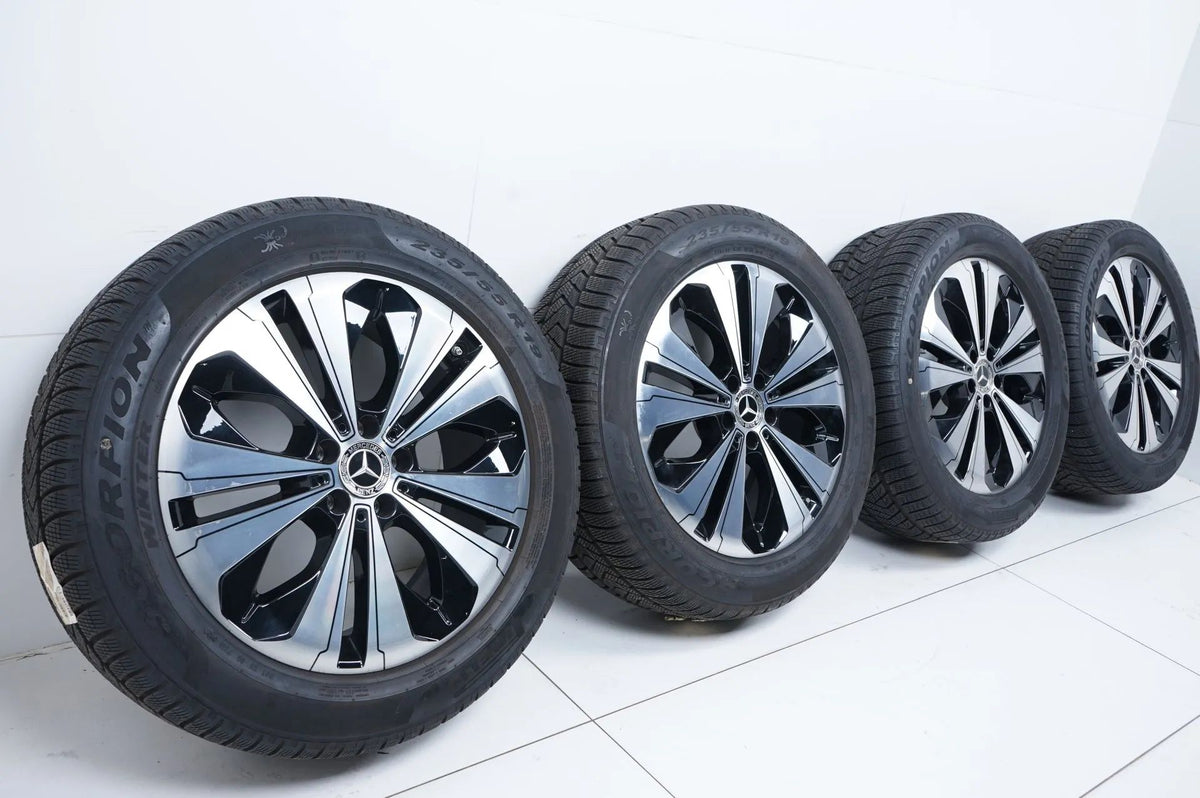 Original Mercedes EQC N293 TOP 19 inch alloy wheels winter tires winter wheels 7mm Detailansicht 2