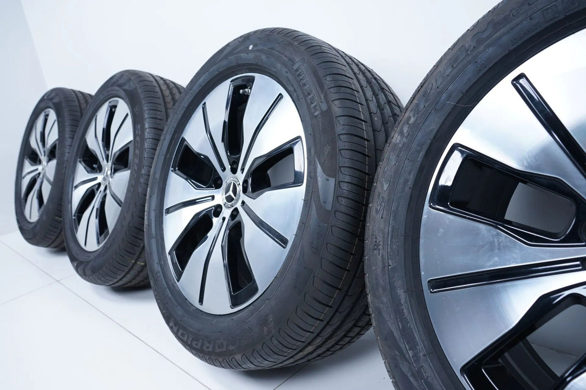 Original Mercedes EQC TOP 19 inch alloy wheels summer tires 235 55 255 50 R19 8mm Detailansicht 8