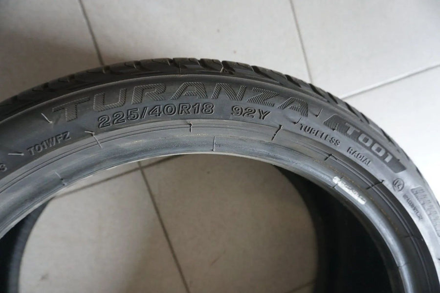 1 X 225 40 R18 92Y Sommerreifen Bridgestone Turanza T001 2017 6mm