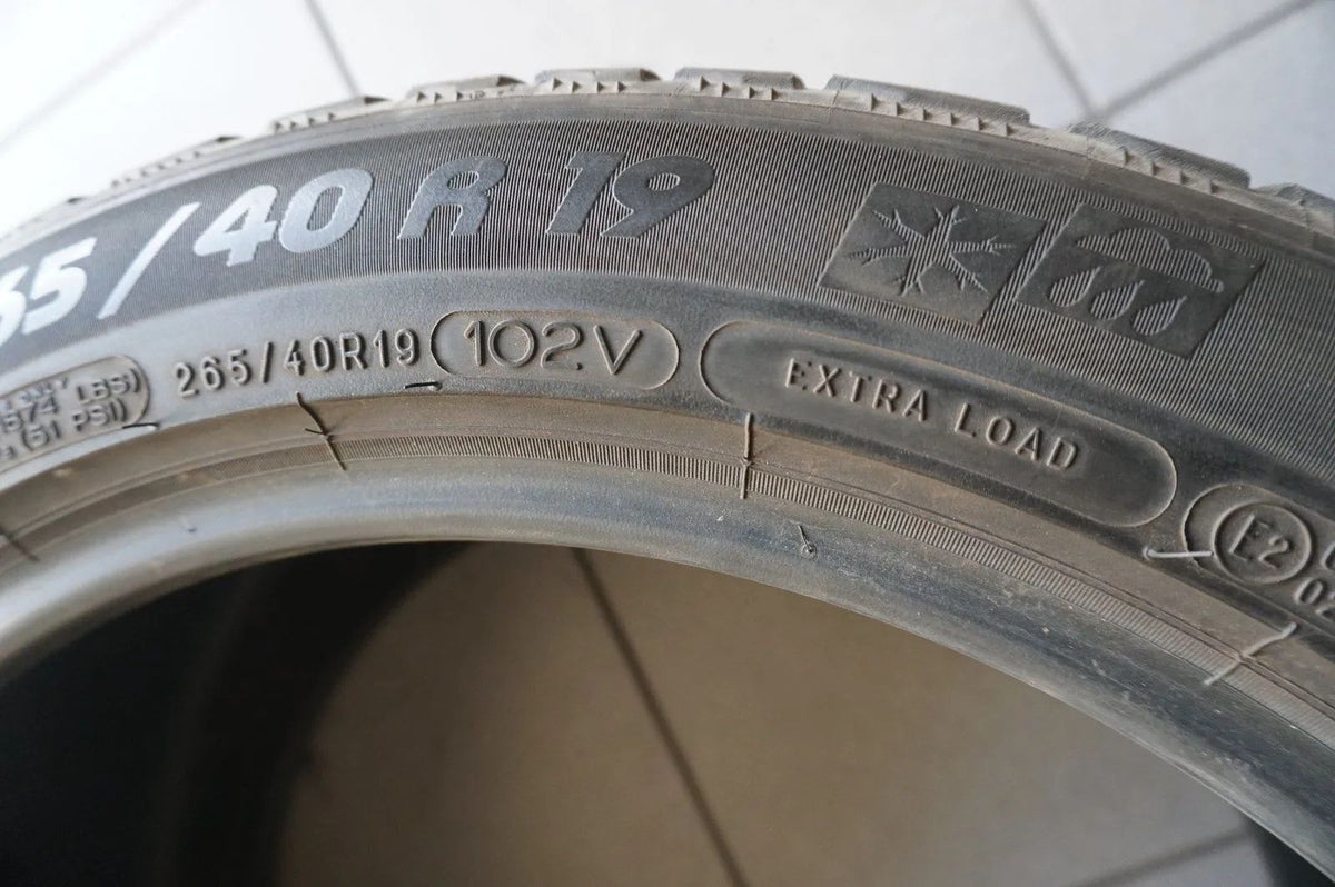 2 X 265 40 R19 102V Winterreifen Michelin Pilot Alpin PA4 MO 2018 5mm Detailansicht 4