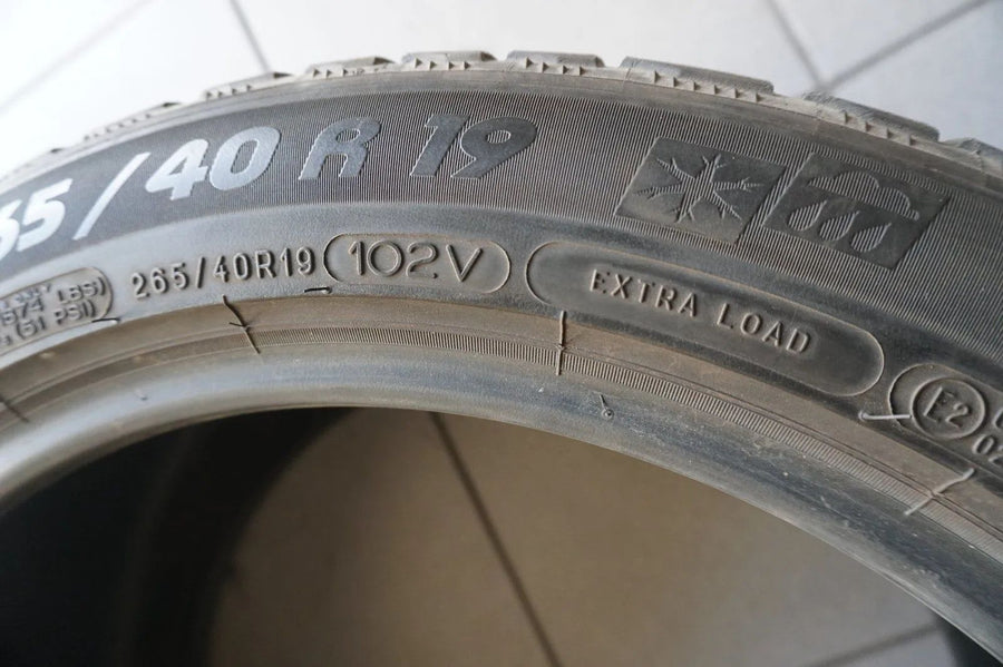 2 X 265 40 R19 102V Winterreifen Michelin Pilot Alpin PA4 MO 2018 5mm