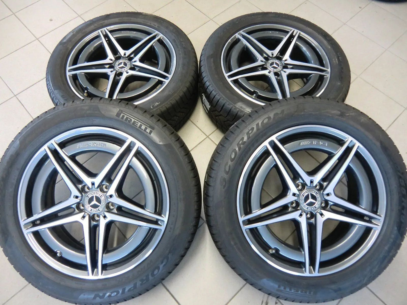 Cerchi in lega originali Mercedes EQC W293 N293 AMG, pneumatici invernali, ruote invernali, 7 mm