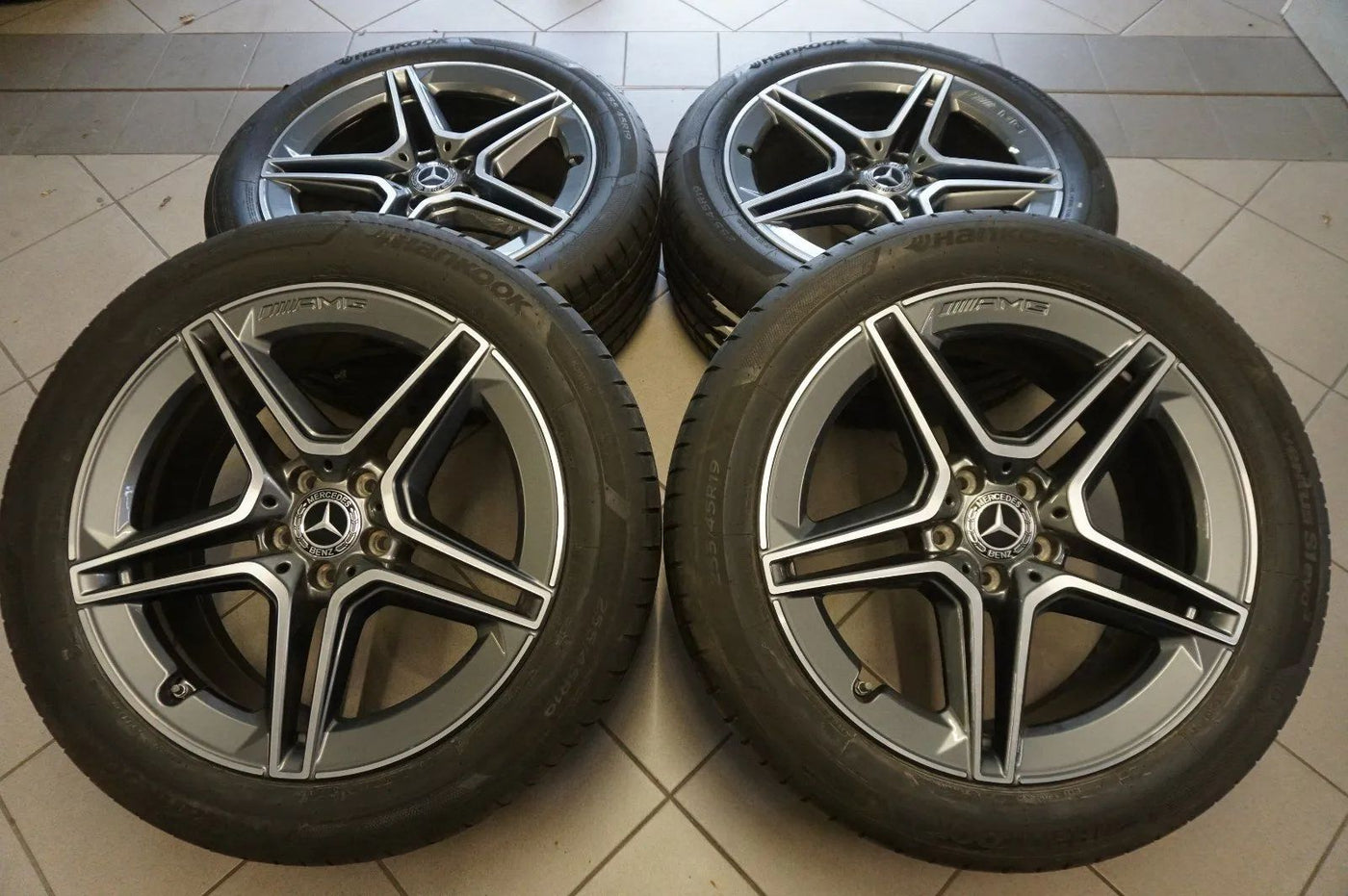 Jantes alliage d'origine Mercedes Classe S W223 V223 AMG pneus été 255 45 R19 7mm